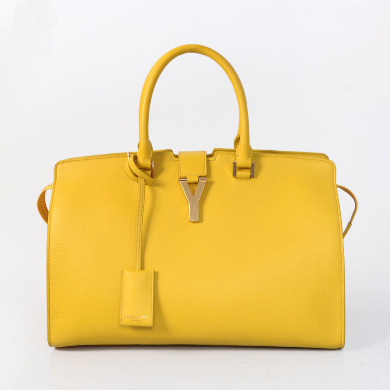 8837 Yves Saint Laurent 2013 Media Cabas Chyc Bag 8337 Giallo